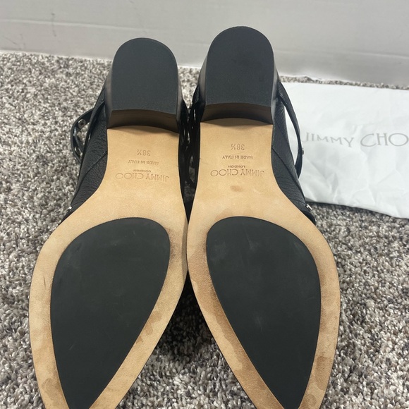 Authentic Jimmy Choo black Harley studs cut out boot new w duster 38 1/2  8 1/2 - Picture 6 of 10